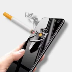 bricheta electrica usb popsocket coroana magnetica - cadouri barbati