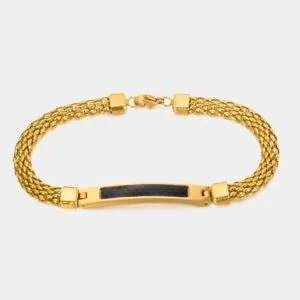 Bratara pentru barbati din otel inoxidabil aurie - cadouri barbati